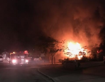 Marina house fire