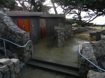 In a curious choice of timing, Carmel opened its new bathroom by the sea yesterday.