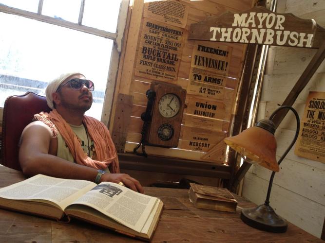 On set with the mayor.JPG