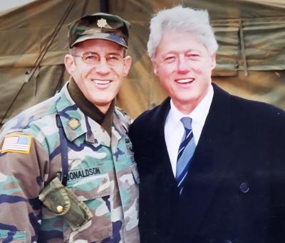 Scott Donaldson and Bill Clinton