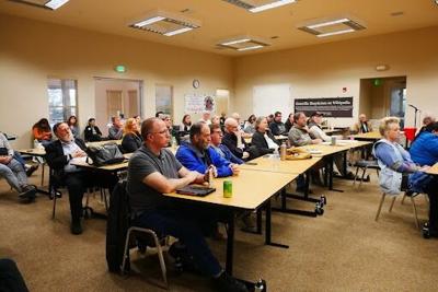 A past group of SkeptiCamp participants