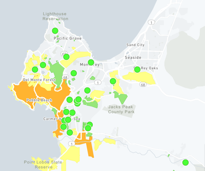 PG&E outage map 11am 3-12-23