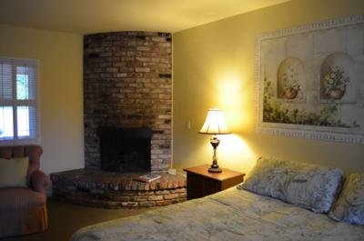 fireplace in room