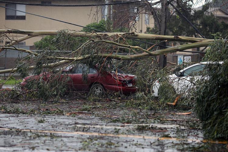 PHOTOS: Heavy wind and rains ravage Monterey County, cut power to 30,000 PG&E customers.