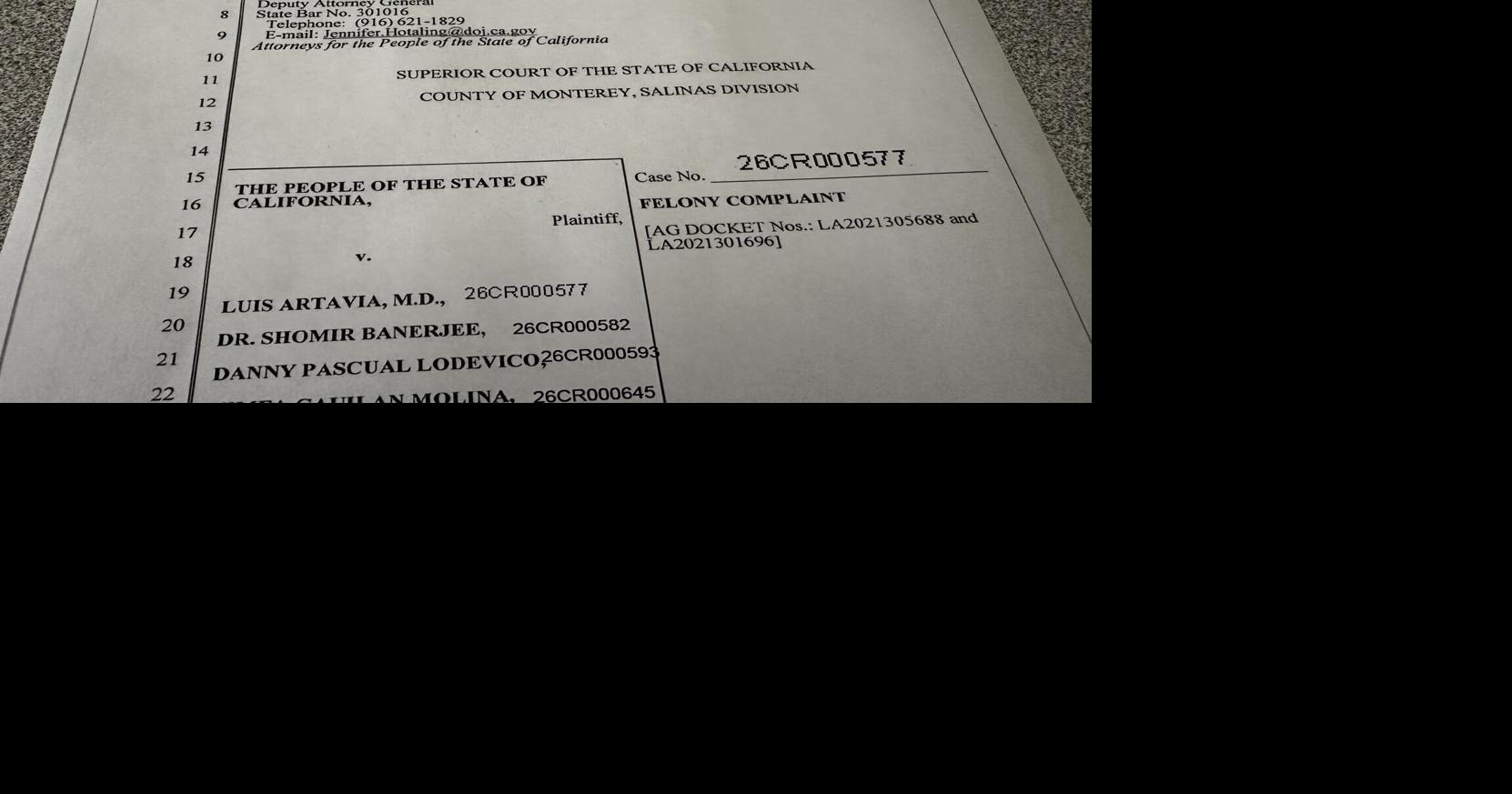 A Monterey doctor and six others are arrested on felony charges of hospice fraud.