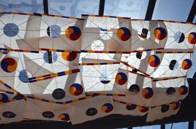 Kites on ceiling