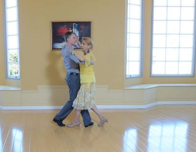 A senior repels fatal disease with foxtrots and ballroom movement.