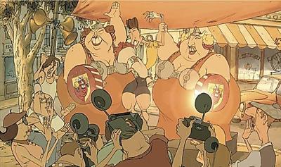 Animated Triplets Of Belleville charms with jazz and offbeat characters.  