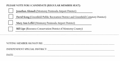 LAFCO ballot