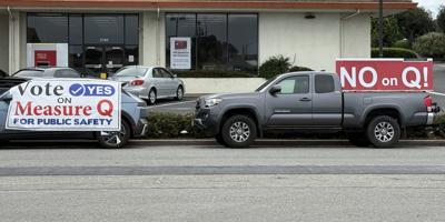 Marina Measure Q signs