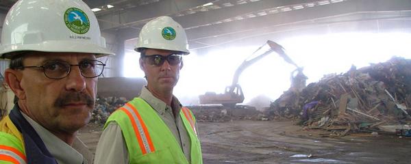 Exploring the amazing Marina waste management facility.  