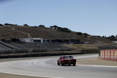 Classic car on track