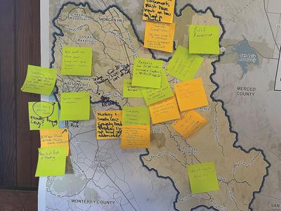 Pajaro River watershed meeting map