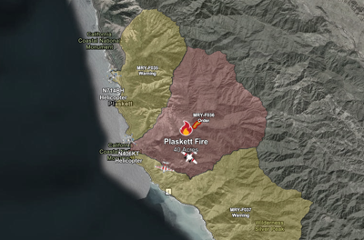 Plaskett Fire Aug 26