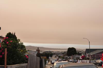Hazy sky