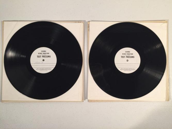 Dead Set test pressing album sides 1 and 2, 3 and 4.