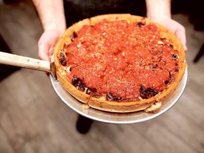 Heirloom Pizza Co. goes all in on pizza, crafting deep-dish and thin-crust offerings.