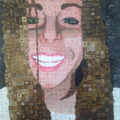 "Self Portrait" by Alexandra Stachle, Carmel High School (2021 winner)