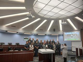Salinas City Council honors its fire and police department achievements for 2025.