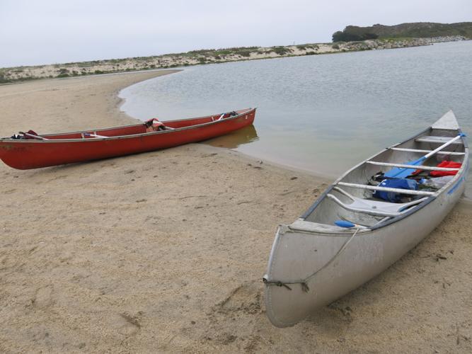 Canoes at end