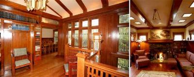 Lovingly restored and expanded home is pure-form Frank Lloyd Wright.  