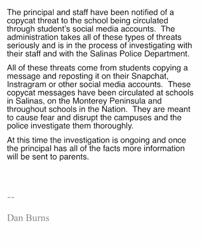 Letter Dan Burns