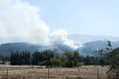Tassajara Smoke plume