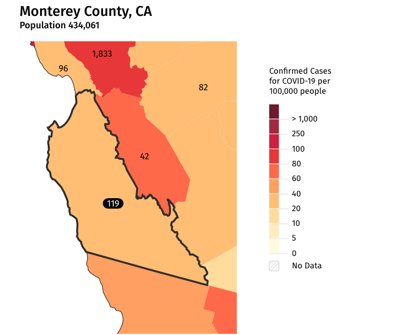Introducing an interactive Covid-19 map for Monterey County and its neighbors.