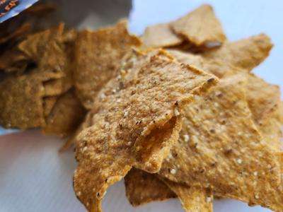 Pumpkin spice tortilla chips