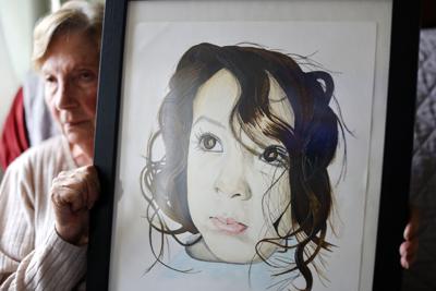Kora Sambrano with Priscilla portrait