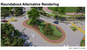 Image for display with article titled A Divided Pacific Grove City Council Votes in Favor of Proceeding With a Roundabout at a Problematic Intersection.