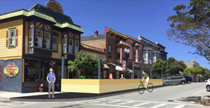 Image for display with article titled PG City Council Votes for Sidewalk Dining Over Existing Parklets