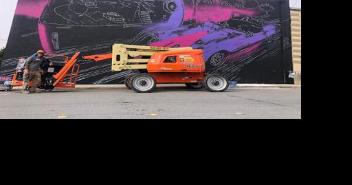 The first painting of the We.Mural festival in Sand City crosses the finish line. - Vimarsana News