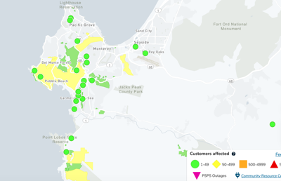 PG&E outage 3-13-23