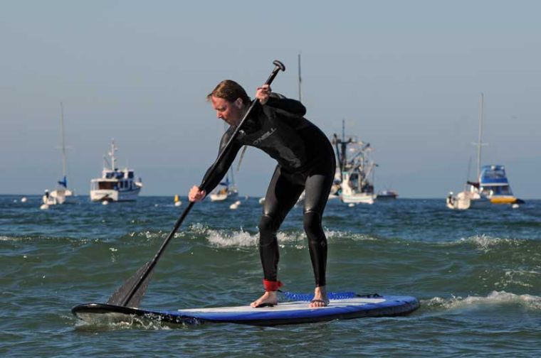 The standup paddleboarding craze creeps into Monterey Bay. 831