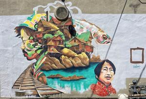 Image for display with article titled New mural in Marina pays homage to the late activist, Gerry Low-Sabado.