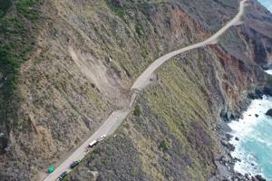 Image for display with article titled Caltrans Eyes March 8 Opening for Part of Highway 1 in Big Sur