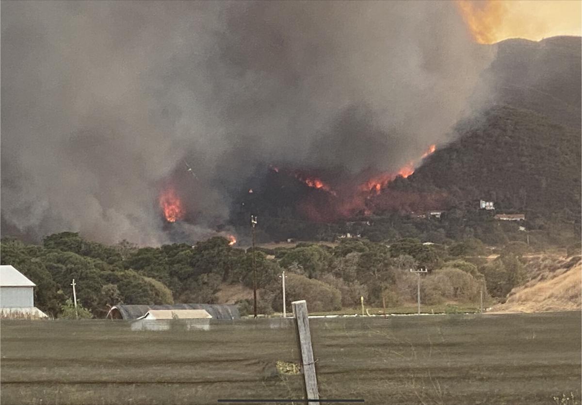 Evacuations Underway For Pine Canyon As Fast Moving River Fire Rolls Toward River Road News Montereycountyweekly Com