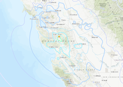 Oct. 25, 2022 earthquake map