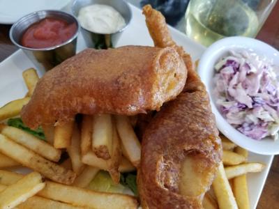 Fish and Chips at Woody's