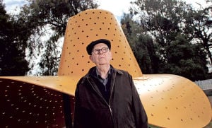 Claes Oldenburg returns to Salinas to visit his previously neglected work of monumental sculpture