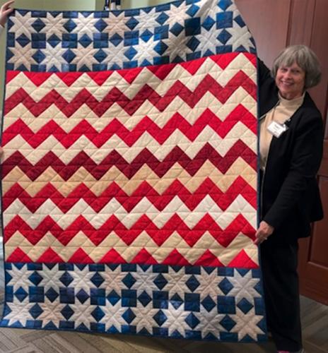 DAR Honors Veteran With Quilt Of Valor