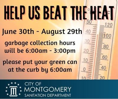 City Of Montgomery Adjusts Garbage Collection Hours To Protect  Sanitation Workers During Summer Heat -1