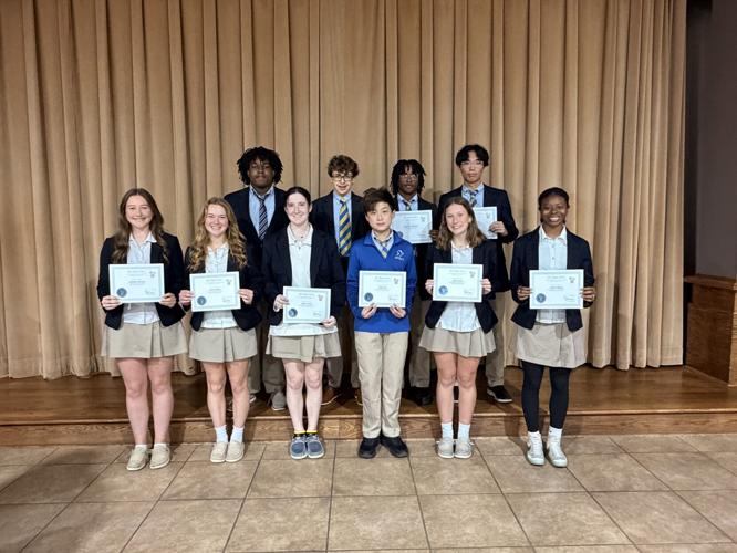 Montgomery Catholic Inducts New Members Into The National Honor Society ...