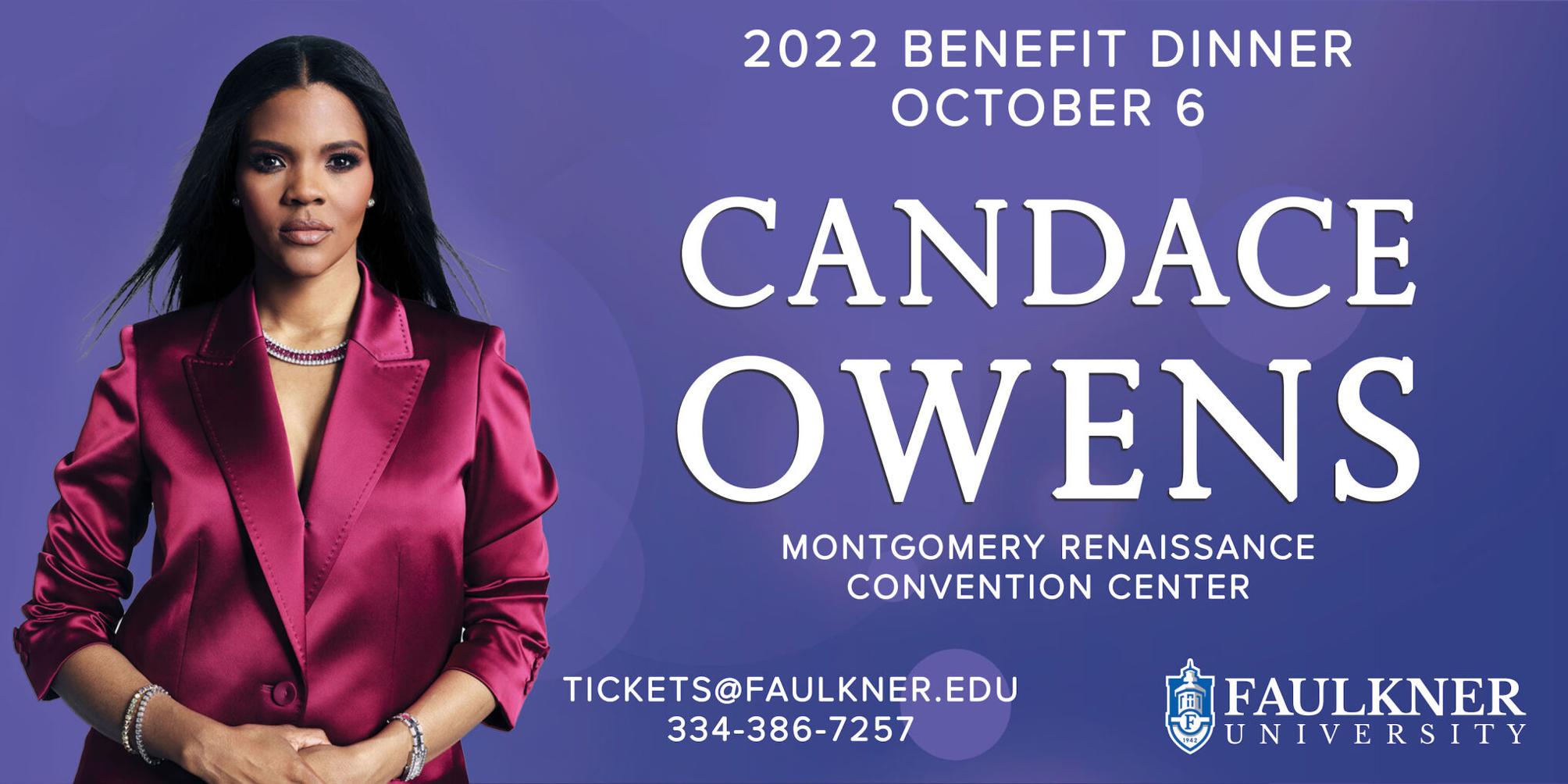 Faulkner University Announces Candace Owens as 2022 Benefit Dinner