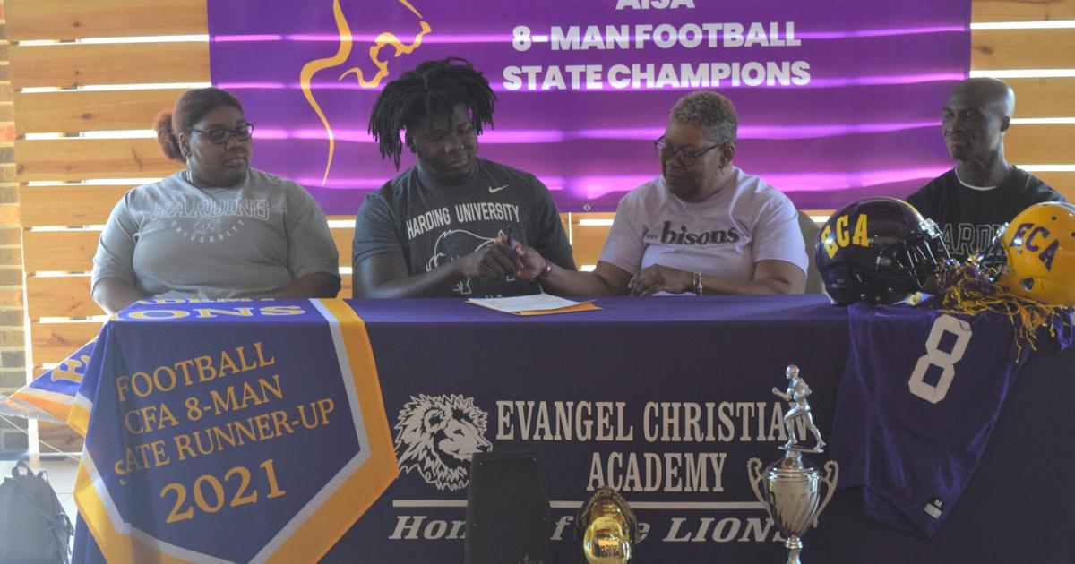 Evangel's Nii Addy signs with Harding | Sports | montgomeryindependent.com