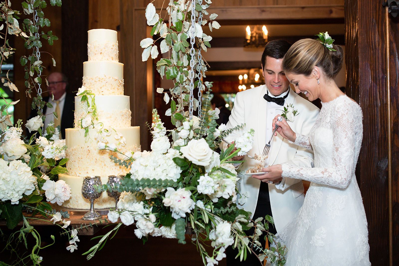 Sarah Reid Harris and Alex Harrison exchange vows in Highlands