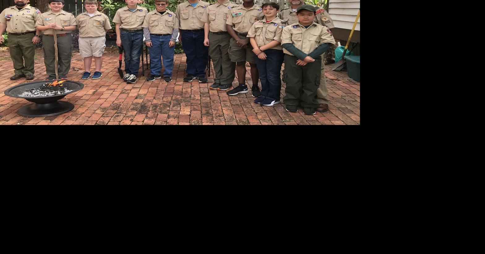 Boy Scout Troop 15 performs flag retirement ceremony ...