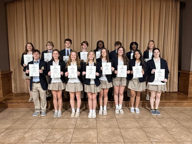 Montgomery Catholic Inducts New Members Into The National Honor Society ...