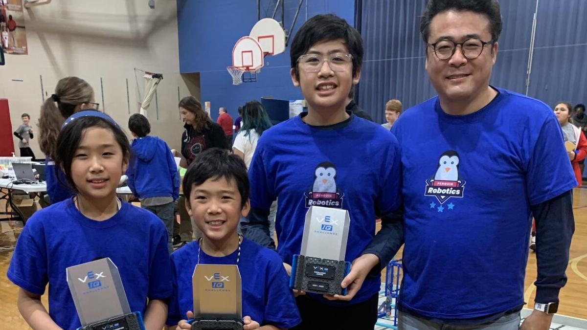 Three Montgomery Public School Students and Siblings Win the VEX IQ Regional Tournament